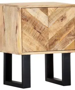 vidaXL Bedside Cabinet 40x30x50 cm Solid Mango Wood