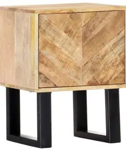 vidaXL Bedside Cabinet 40x30x50 cm Solid Mango Wood