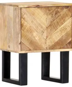 vidaXL Bedside Cabinet 40x30x50 cm Solid Mango Wood