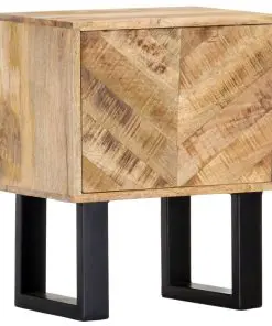 vidaXL Bedside Cabinet 40x30x50 cm Solid Mango Wood