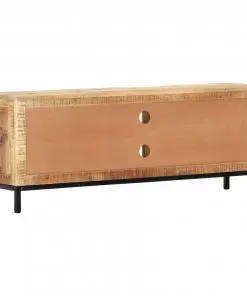 vidaXL TV Cabinet 118x30x45 cm Solid Mango Wood