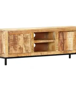 vidaXL TV Cabinet 118x30x45 cm Solid Mango Wood