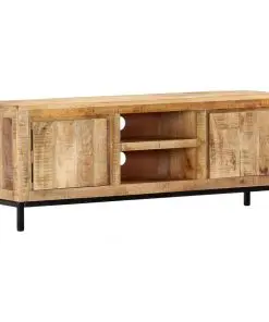 vidaXL TV Cabinet 118x30x45 cm Solid Mango Wood