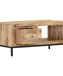 vidaXL Coffee Table 88x50x42 cm Solid Mango Wood