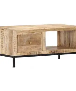 vidaXL Coffee Table 88x50x42 cm Solid Mango Wood