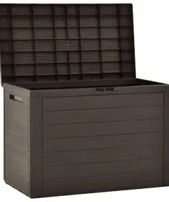 vidaXL Garden Storage Box Brown 78x44x55 cm