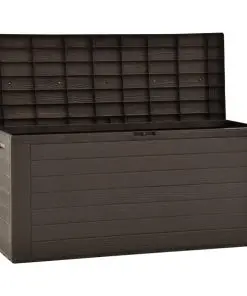 vidaXL Garden Storage Box Brown 116x44x55 cm