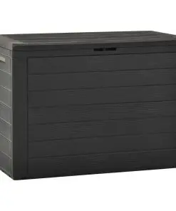 vidaXL Garden Storage Box Anthracite 78x44x55 cm