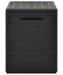 vidaXL Garden Storage Box Anthracite 78x44x55 cm