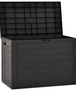 vidaXL Garden Storage Box Anthracite 78x44x55 cm