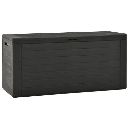 vidaXL Garden Storage Box Anthracite 116x44x55 cm