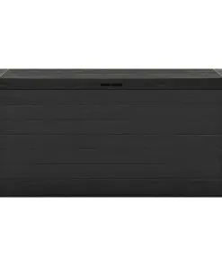 vidaXL Garden Storage Box Anthracite 116x44x55 cm