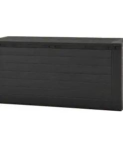 vidaXL Garden Storage Box Anthracite 116x44x55 cm