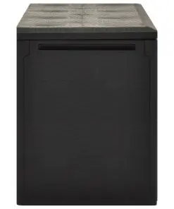 vidaXL Garden Storage Box Anthracite 114x47x60 cm