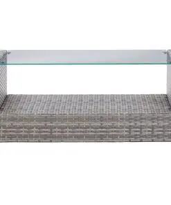 vidaXL 6 Piece Garden Sofa Set with Cushions Poly Rattan Dark Grey