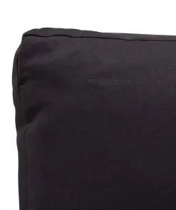 vidaXL 2-Seater Garden Sofa with Cushions Black 124 cm Poly Rattan