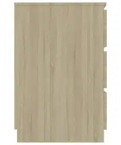 vidaXL Writing Desk Sonoma Oak 140x50x77 cm Chipboard