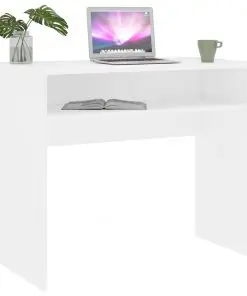 vidaXL Desk White 90x50x74 cm Chipboard