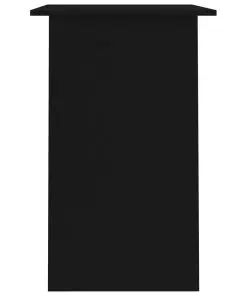 vidaXL Desk Black 90x50x74 cm Chipboard