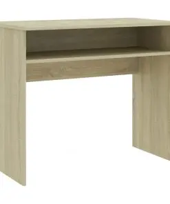 vidaXL Desk Sonoma Oak 90x50x74 cm Chipboard