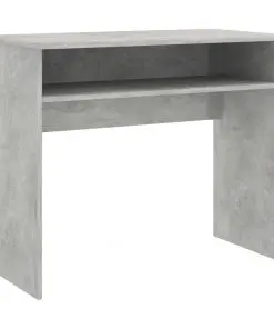vidaXL Desk Concrete Grey 90x50x74 cm Chipboard
