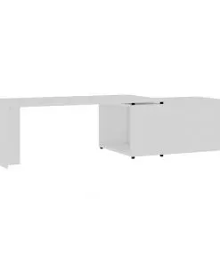 vidaXL Coffee Table White 150x50x35 cm Chipboard
