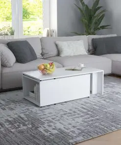 vidaXL Coffee Table White 150x50x35 cm Chipboard