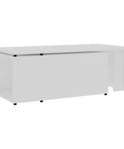 vidaXL Coffee Table White 150x50x35 cm Chipboard