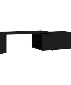 vidaXL Coffee Table Black 150x50x35 cm Chipboard