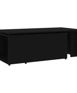 vidaXL Coffee Table Black 150x50x35 cm Chipboard
