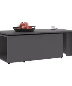 vidaXL Coffee Table Grey 150x50x35 cm Chipboard