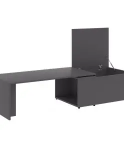 vidaXL Coffee Table Grey 150x50x35 cm Chipboard