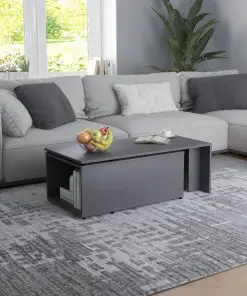 vidaXL Coffee Table Grey 150x50x35 cm Chipboard