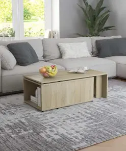 vidaXL Coffee Table Sonoma Oak 150x50x35 cm Chipboard