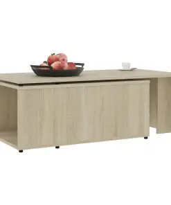 vidaXL Coffee Table Sonoma Oak 150x50x35 cm Chipboard