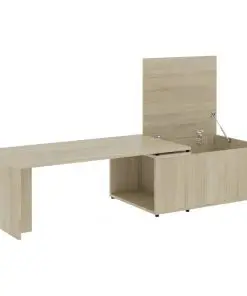 vidaXL Coffee Table Sonoma Oak 150x50x35 cm Chipboard
