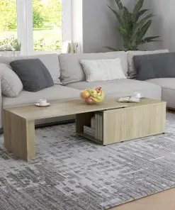 vidaXL Coffee Table Sonoma Oak 150x50x35 cm Chipboard