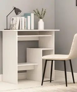 vidaXL Desk White 80x45x74 cm Chipboard