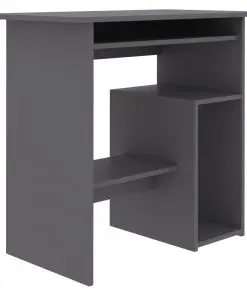 vidaXL Desk Grey 80x45x74 cm Chipboard