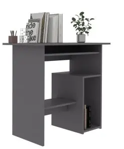 vidaXL Desk Grey 80x45x74 cm Chipboard