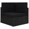 vidaXL Sectional Corner Sofa Poly Rattan Black vidaXL Sectional Corner Sofa Poly Rattan Black