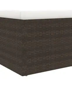 vidaXL Sectional Corner Sofa Poly Rattan Brown