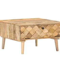 vidaXL Coffee Table 68x68x38 cm Solid Mango Wood