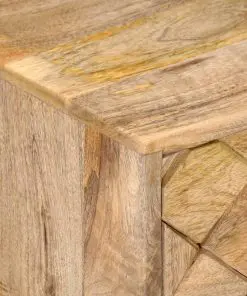 vidaXL Coffee Table 68x68x38 cm Solid Mango Wood
