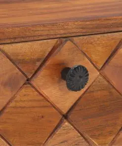 vidaXL Coffee Table 68x68x38 cm Solid Acacia Wood