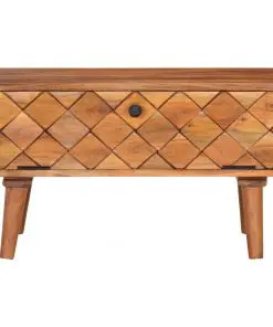 vidaXL Coffee Table 68x68x38 cm Solid Acacia Wood
