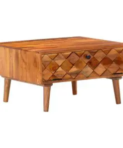vidaXL Coffee Table 68x68x38 cm Solid Acacia Wood