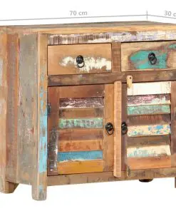 vidaXL Sideboard 70x30x68 cm Solid Reclaimed Wood