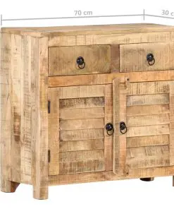 vidaXL Sideboard 70x30x68 cm Solid Mango Wood