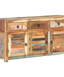 vidaXL Sideboard 120x30x65 cm Solid Reclaimed Wood